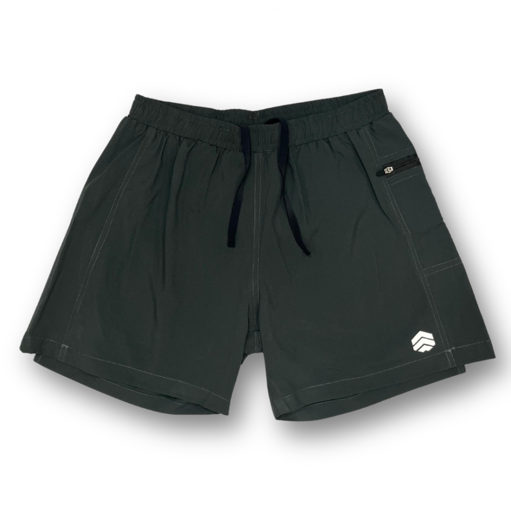Ruggd Indian Men's Active Mileage Shorts - 5 Inch-Black