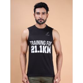 FITasF Training for 21K Running T Shirt for Men-Black