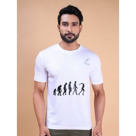 FITasF Ape to Runner T Shirt for Men- White