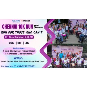 Chennai 10K Run (3rd Edition) - Run for those Who Can't