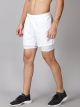 Dares Only Hybrid Run shorts with compression tights - White Color